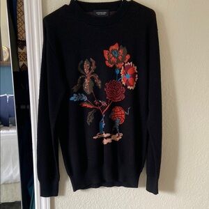 Scotch & Soda Men’s Intarsia Graphic Crewneck Sweater - size Medium